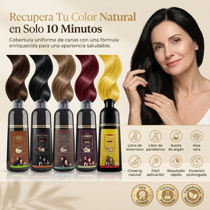 Premium Shampoo Cubre Canas 5 Tonos + Par de Guantes - Edicion Limitada